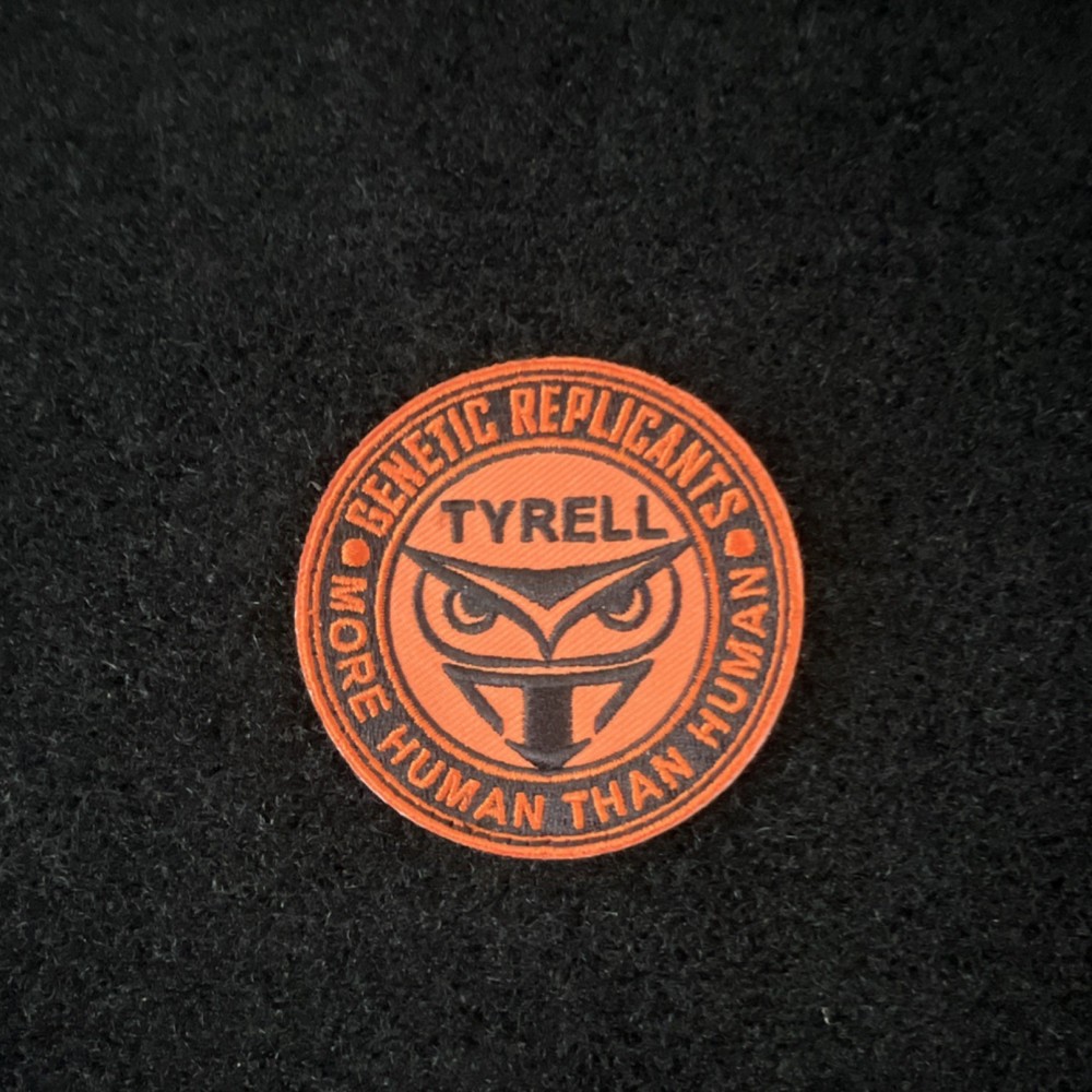 Tyrell Genetic Replicants More Human Than Human Blade Runner Orange Round Patch