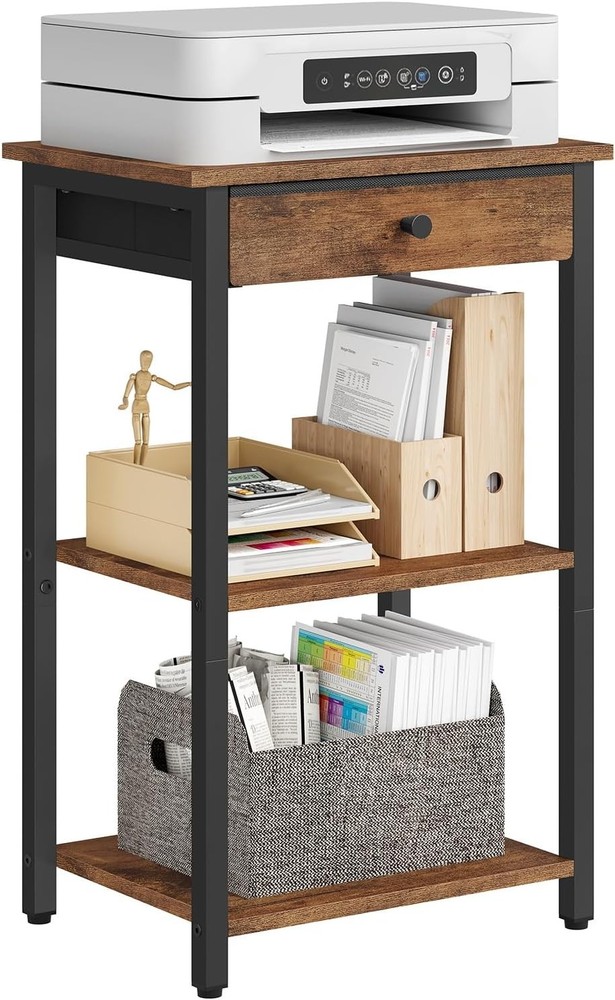 Printer Stand-Desktop Shelf Storage Organizer Printers,Small End Table Book