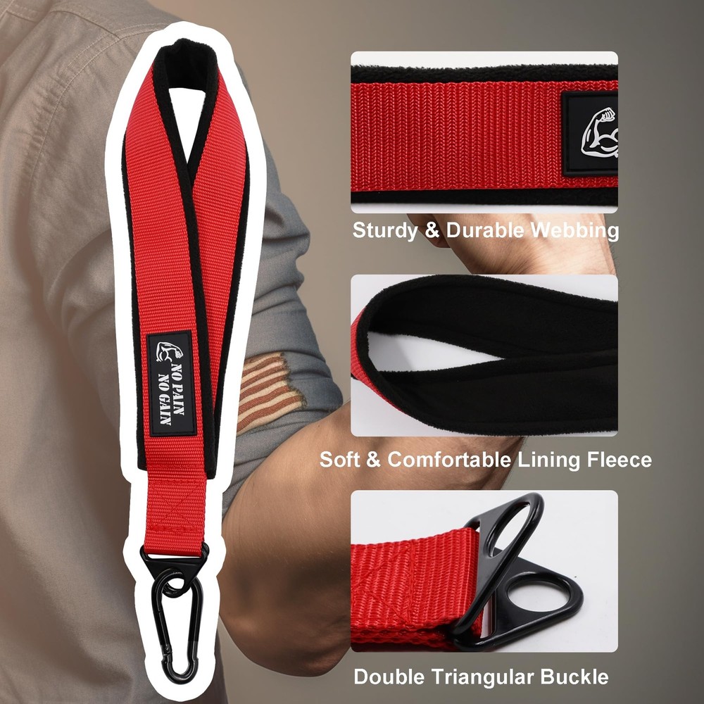 Arm Wrestling Training Strap Belt red strap only (not include loading pin)