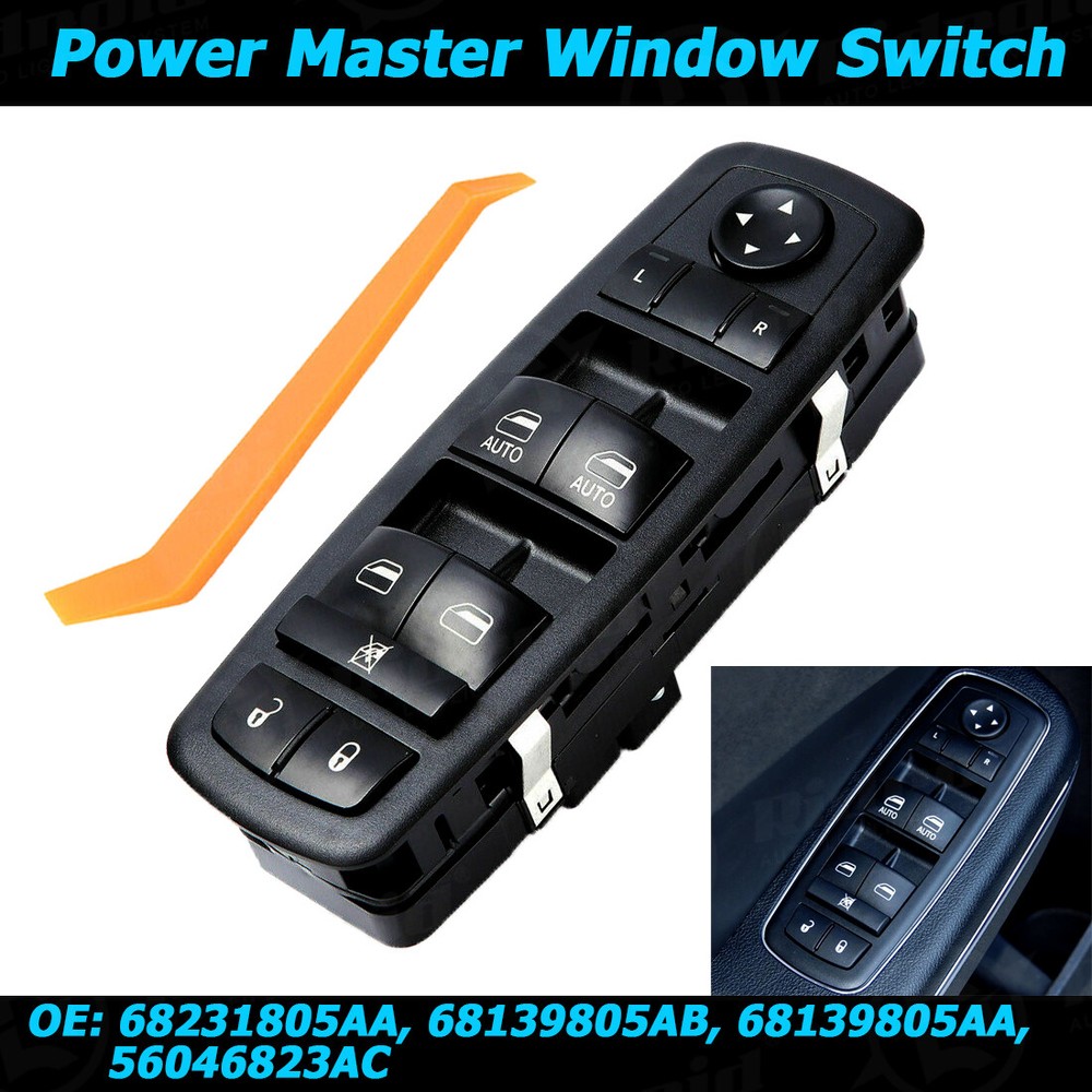 For 2011-2022 Dodge Charger Chrysler Ram 1500 Master Power Window Control Switch