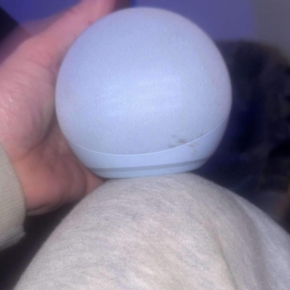Amazon Echo Dot (4th Gen) Light Blue Sphere Smart Speaker Alexa Wi-Fi