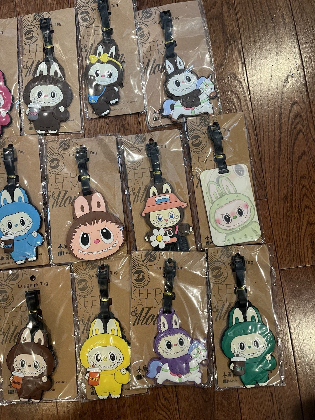 LABUBU BOOKBAG, LUGGAGE, KNAPSACK TAG HOLDER