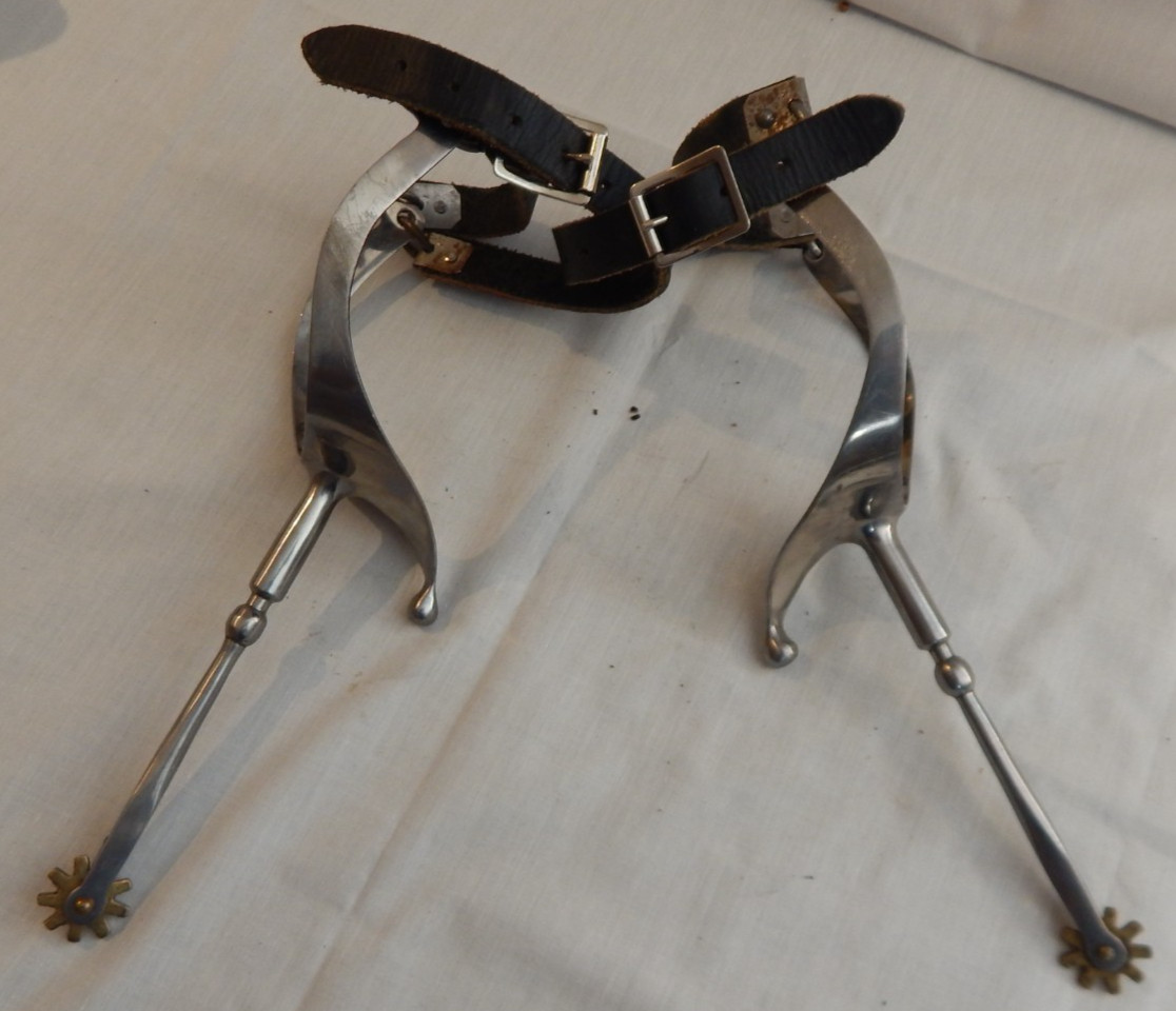 Vintage 6" Shank Western Cowboy Spurs - 37