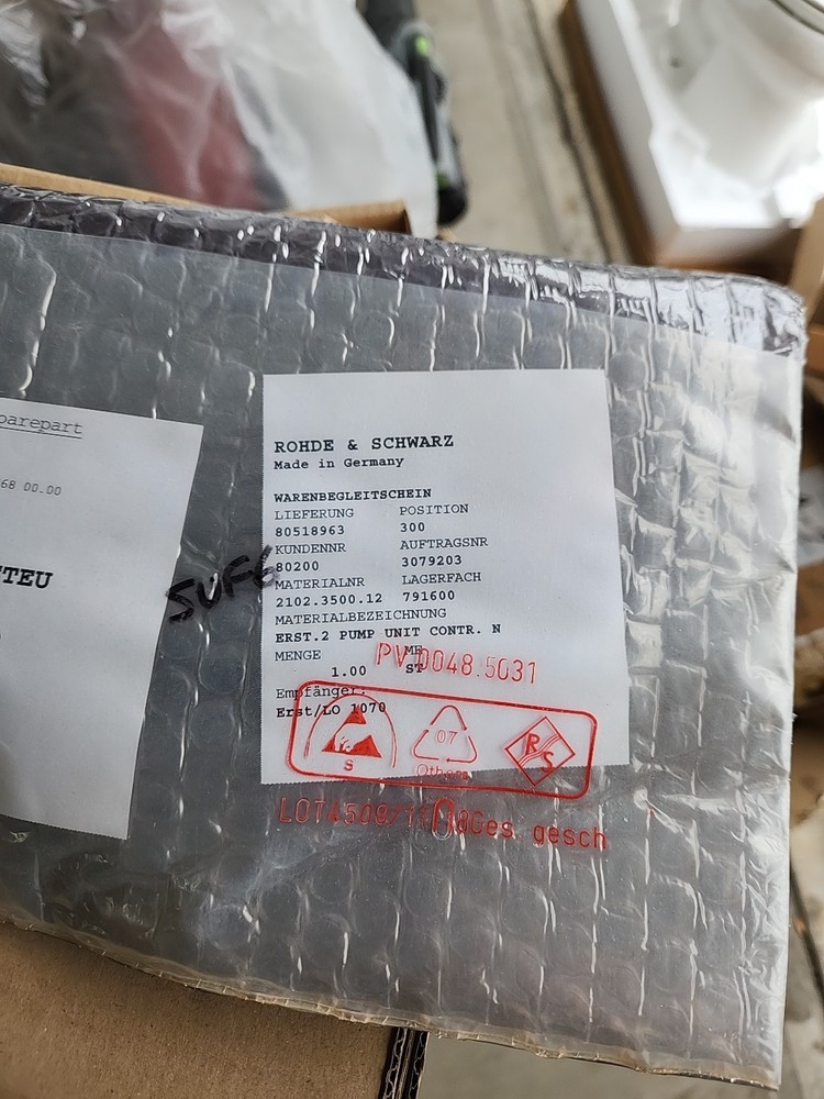 Rohde Schwarz PUMP UNIT CONTROLLER 2102.3500 / NX8600