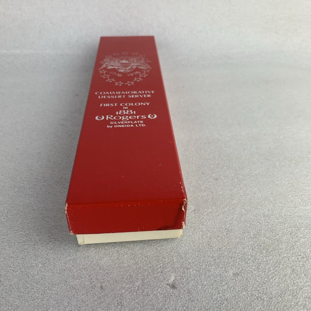 NEW Oneida Silverplate Dessert Cake Server 1976 Rogers Commemorative Eagle Z1