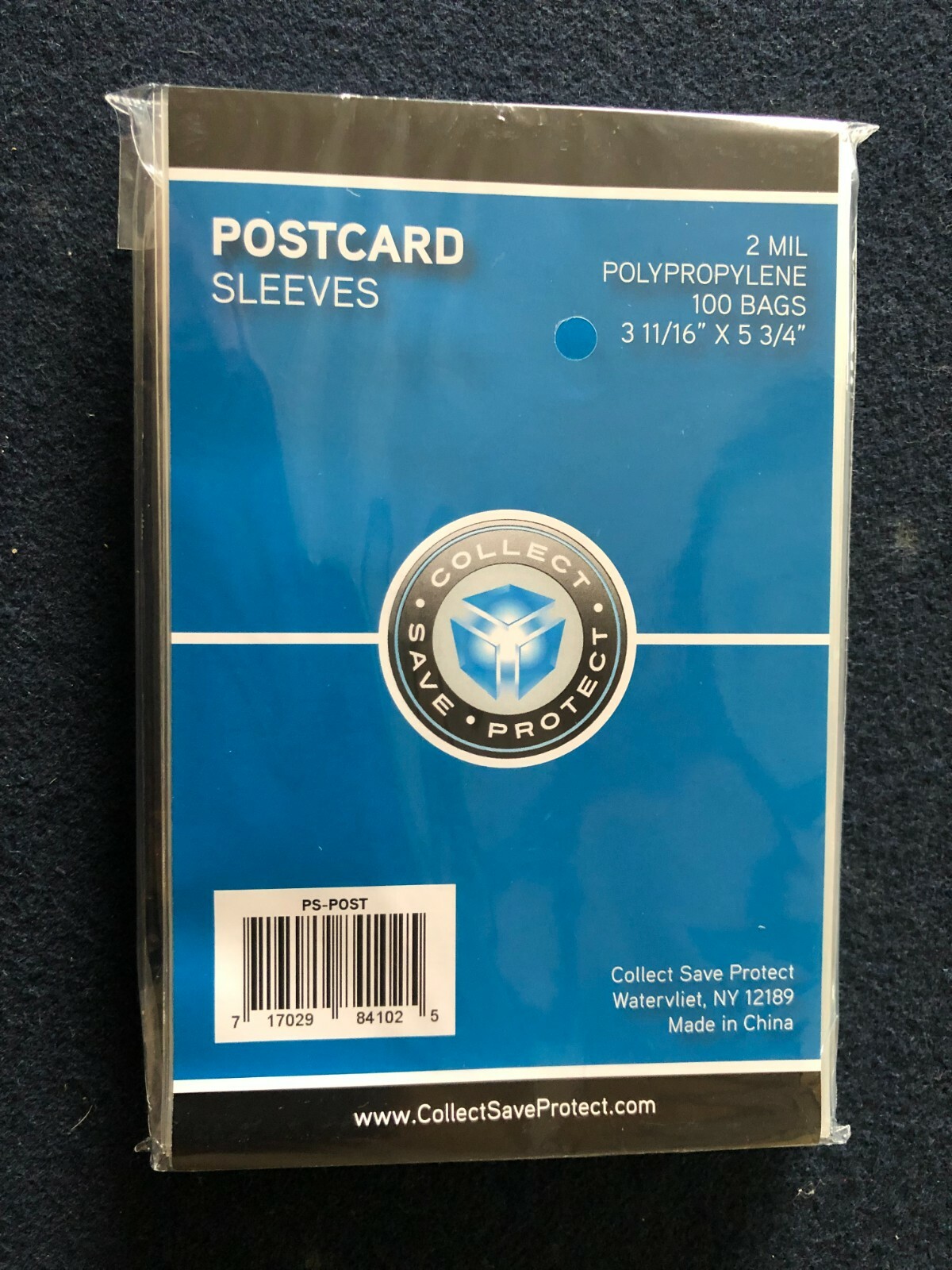 100 CSP Soft Polypropylene Postcard Sleeves - 3 11/16 X 5 3/4 holders