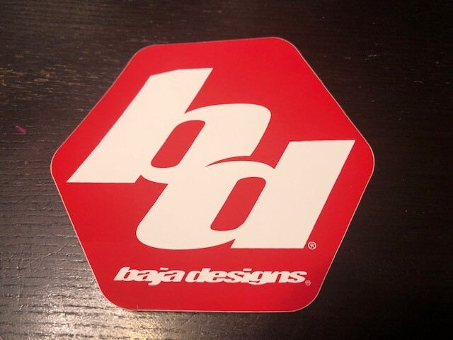 BD BAJA DESIGN RACING STICKER DECAL Offroad UTV LARGE 4.5"X4"