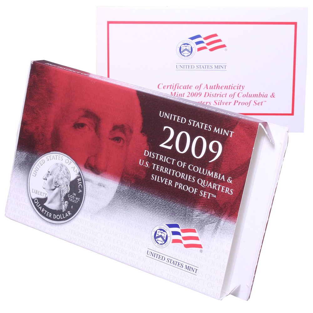 Empty Packaging Replacement Silver Quarter PS Box & COA No Coins 2009