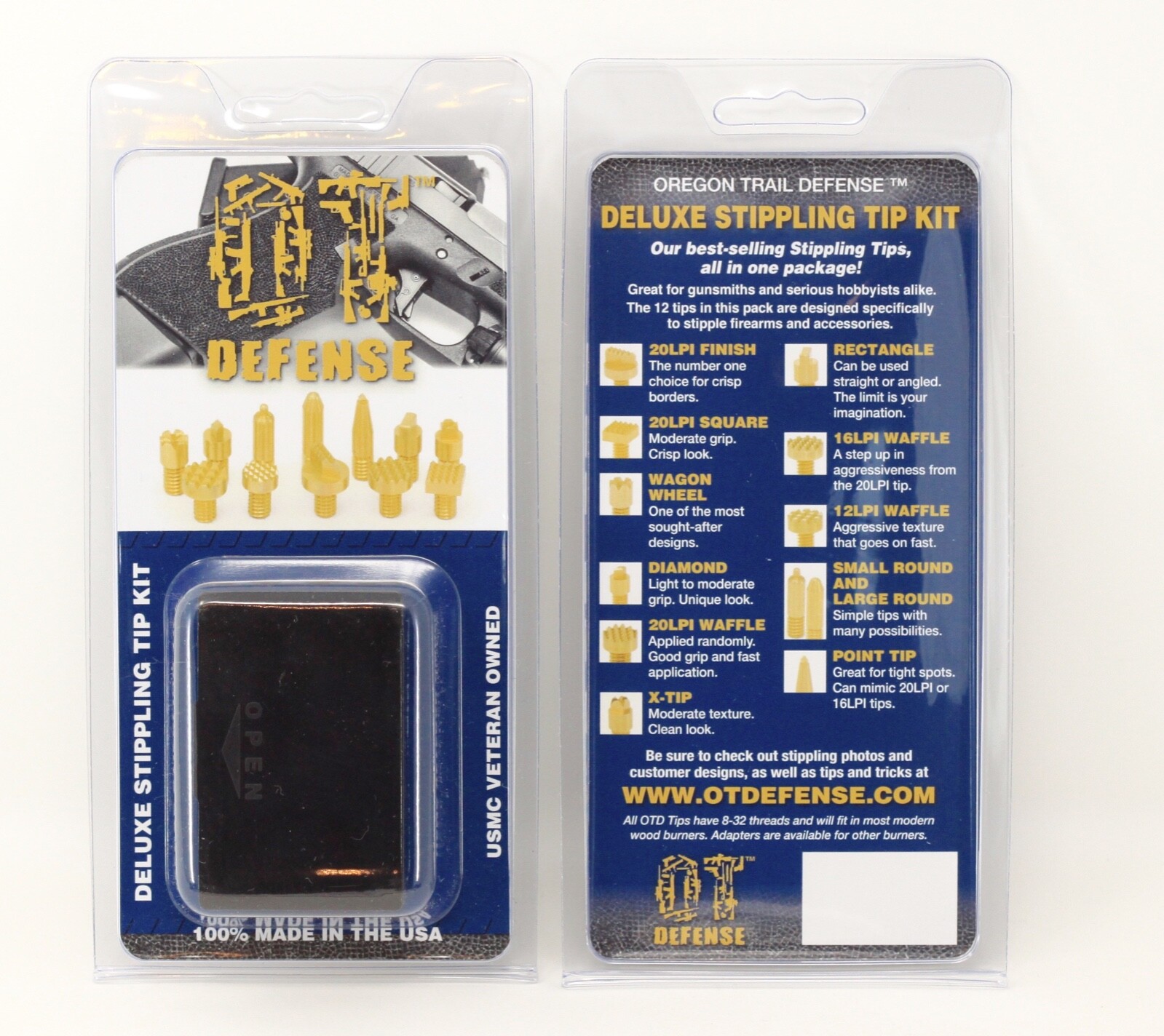 Deluxe Stipple Tip Kit, Veteran Owned & 100% USA Made