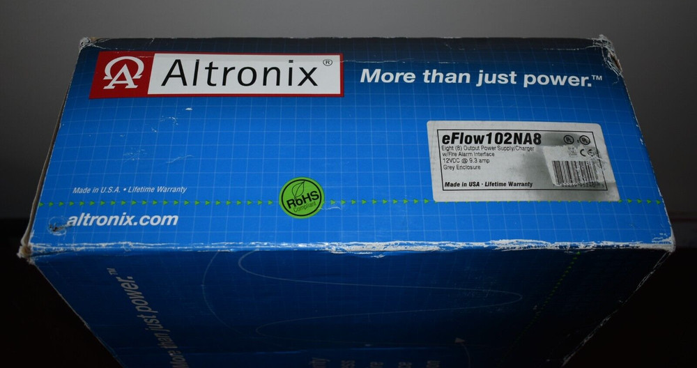 eFlow102NA8 Altronix Multi-Output Access Power Controller Power Supply/ Charger