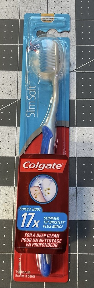 Colgate Slim Soft Gliding Tips Toothbrush, Extra Soft, Compact Head