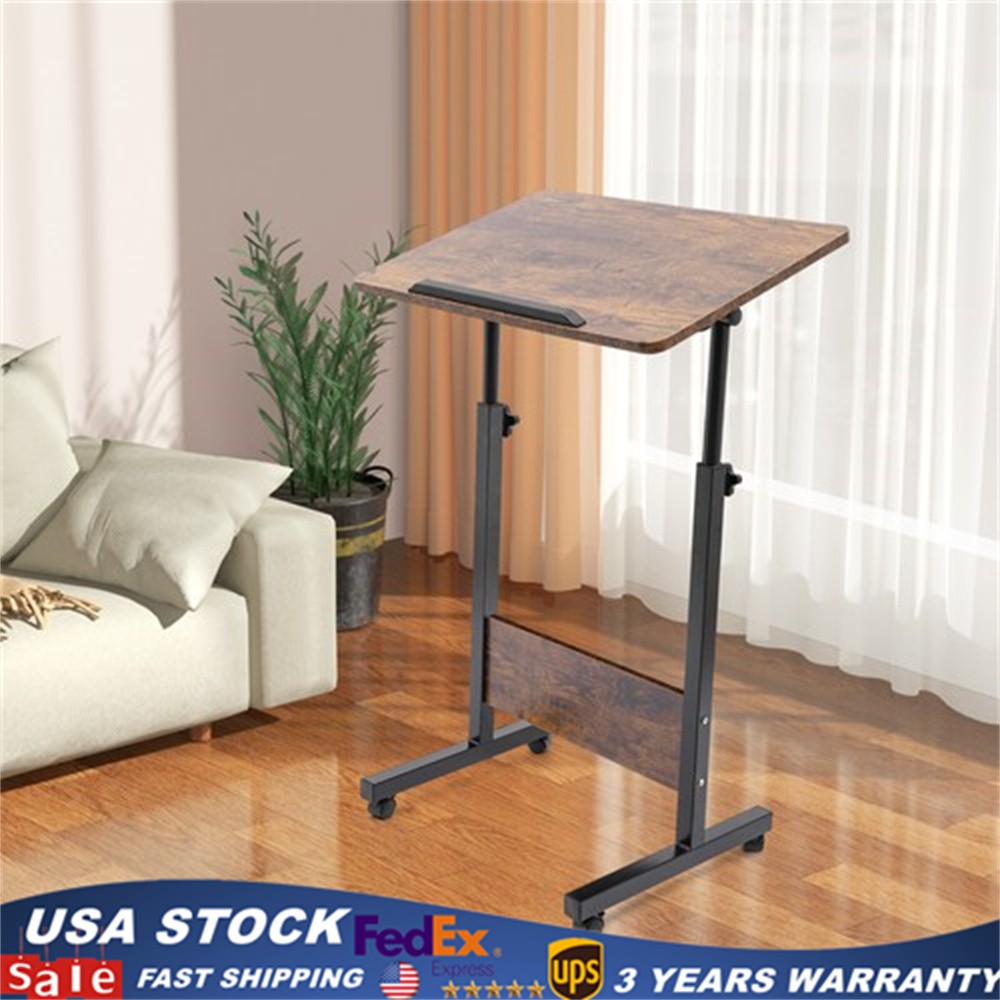 Portable Presentation Podium Rolling Computer Stand with brake Height Adjustable