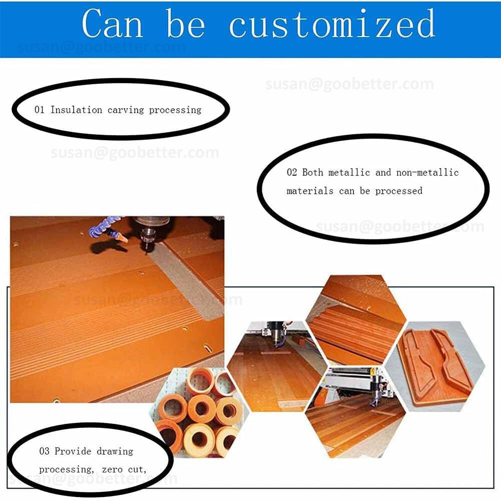 Bakelite Phenolic Resin Sheet Plate Insulation Electrical Board 1-20mm CNC / PCB