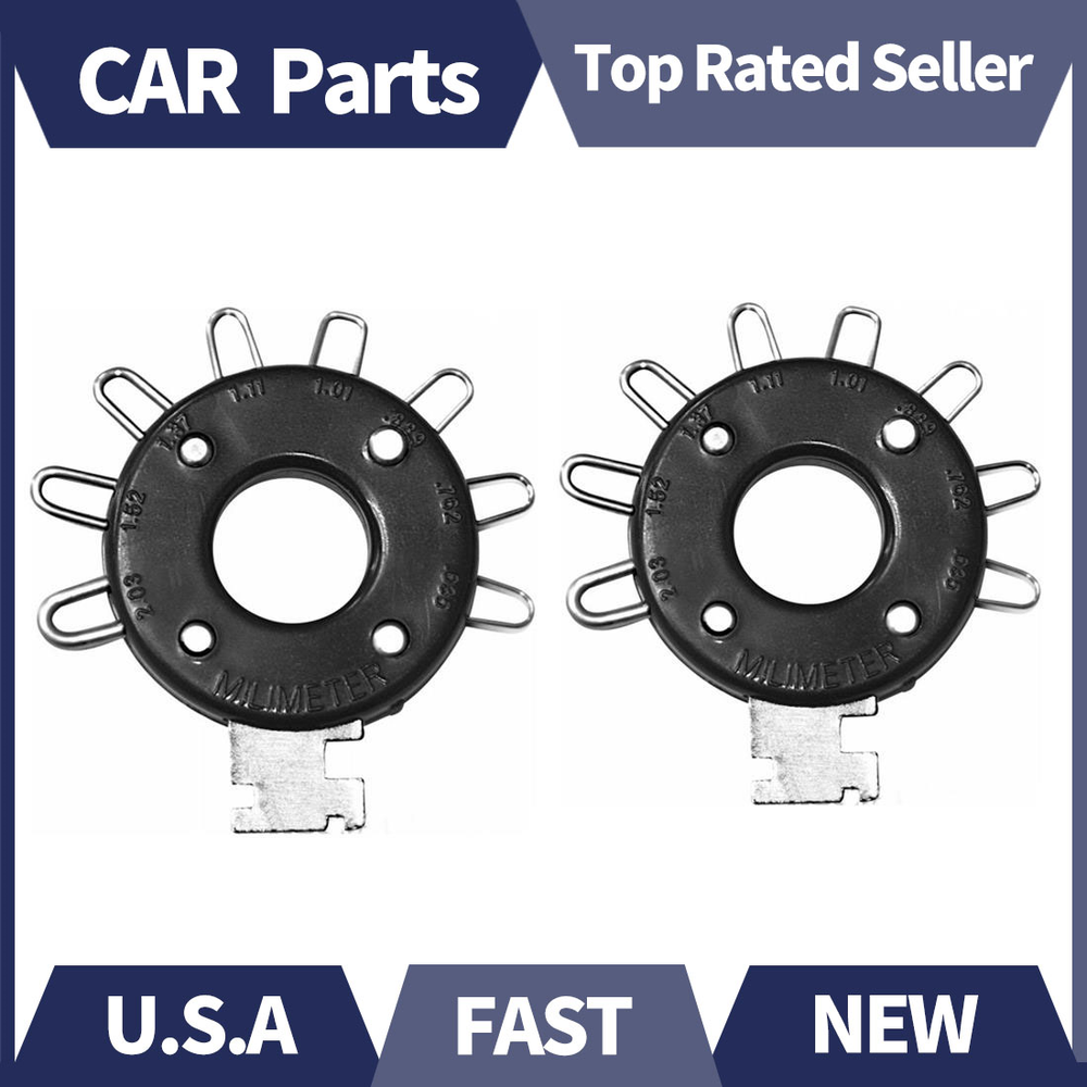 2PCS Spark Plug Gapper Gap Tool Adjustment Tool Metric Standard Performance Tool