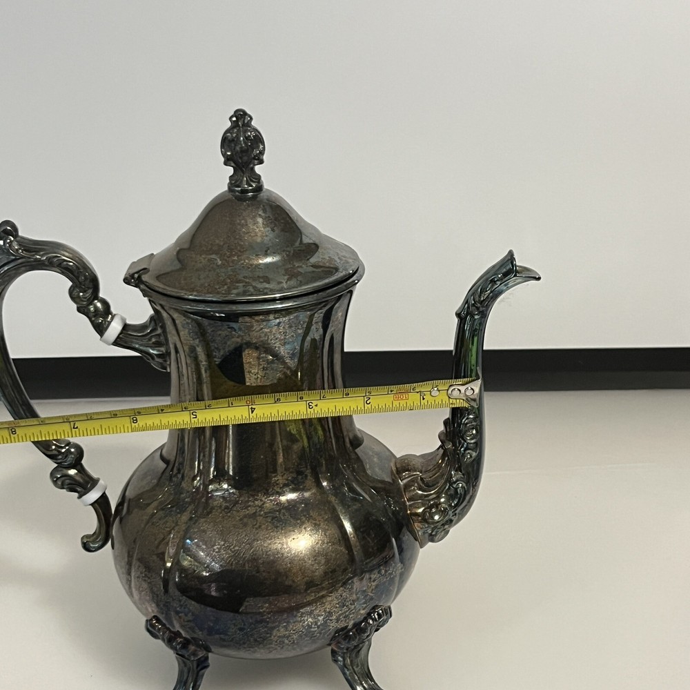 towle silverplated Tea Pot Single 11" tall silver