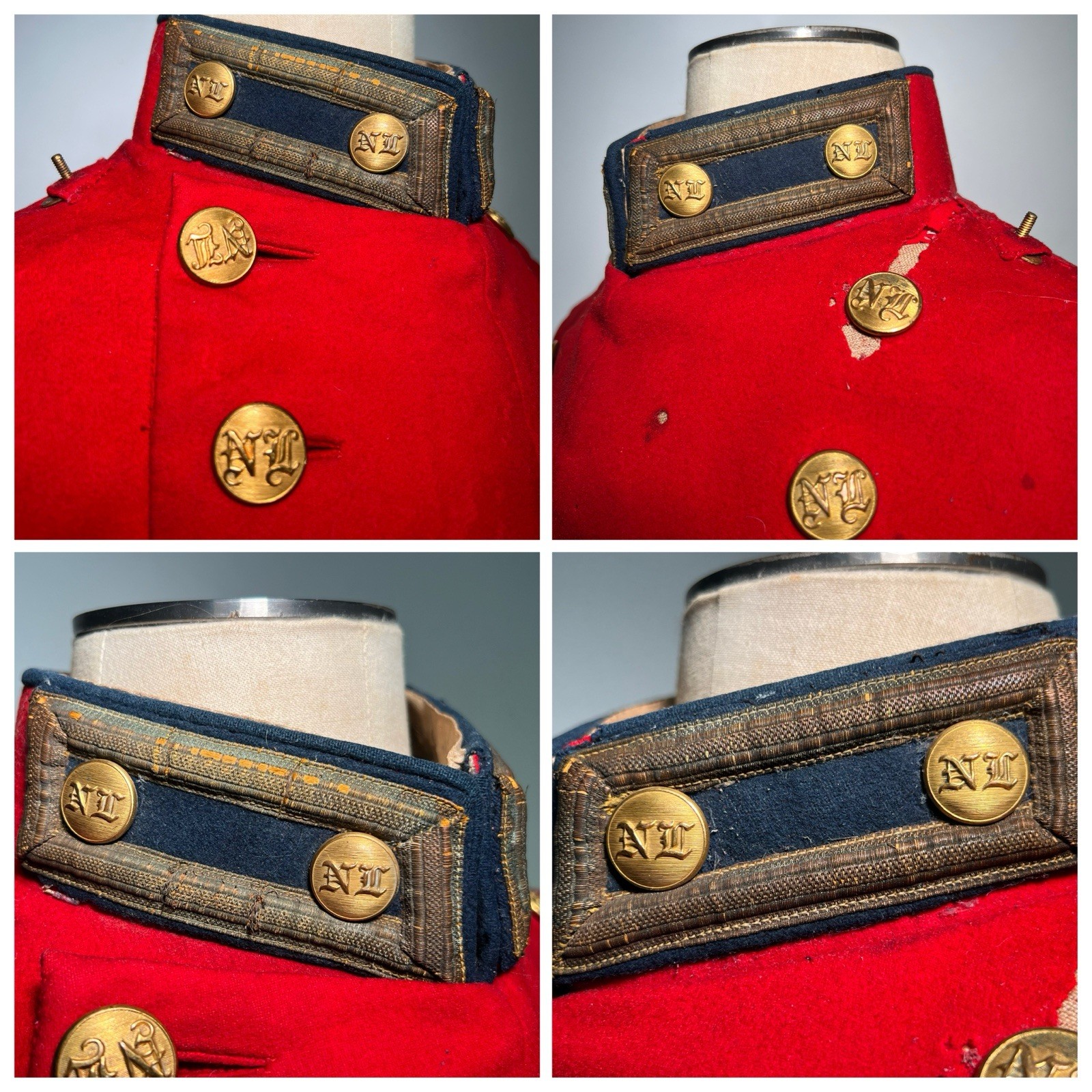 ORIGINAL NAMED Indian Wars Boston Militia National Lancers Unform Tunic Pants