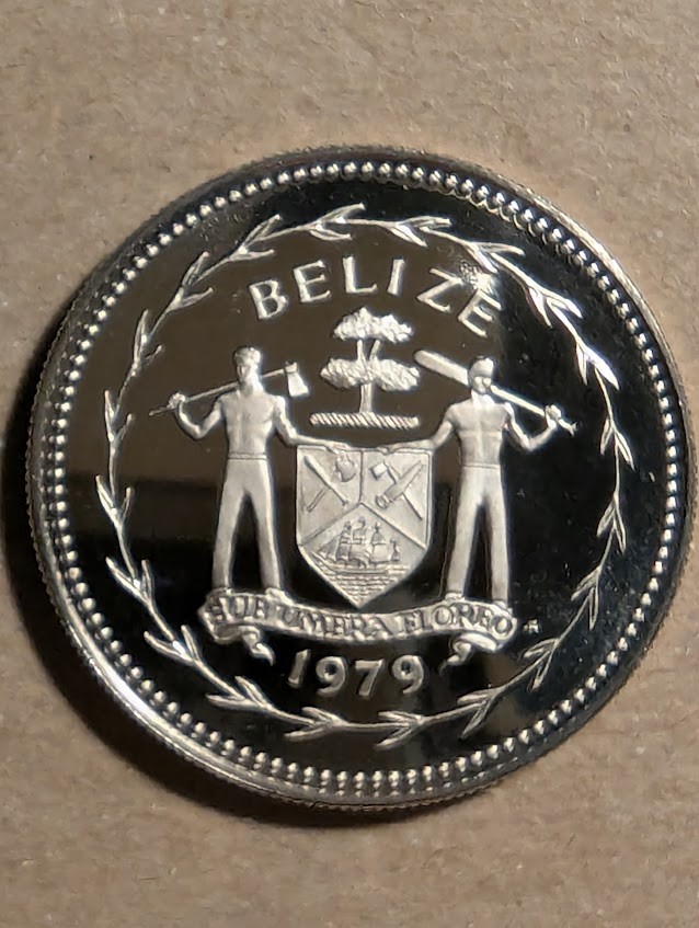 1979 Belize 25 Cents Proof