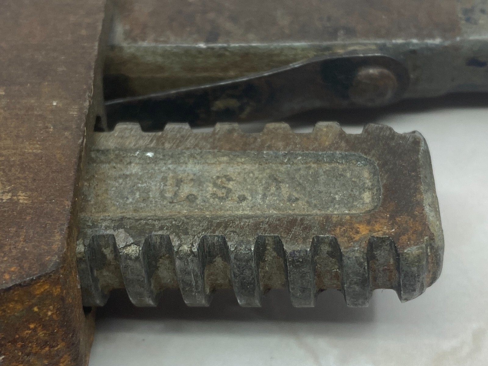 Vintage Adjustable Pipe Wrench Billings 10 A Made In USA Drop Forged