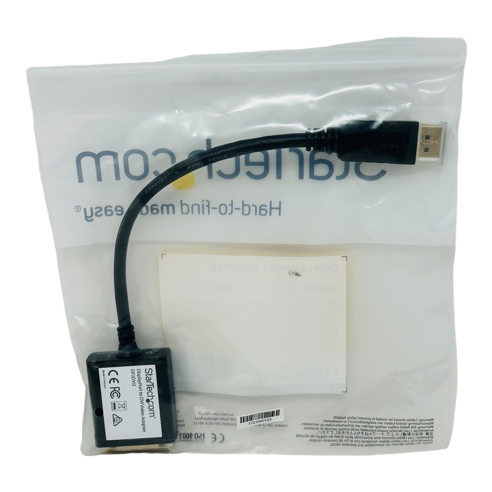 STARTECH.COM DP2DVI2 DISPLAYPORT ADAPTER NEW/NOS