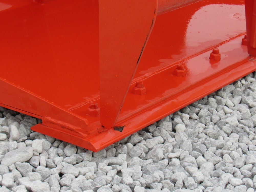 48" Solid Bottom Bucket Grapple Attachment Fits Skid Steer Quick Attach Kubota
