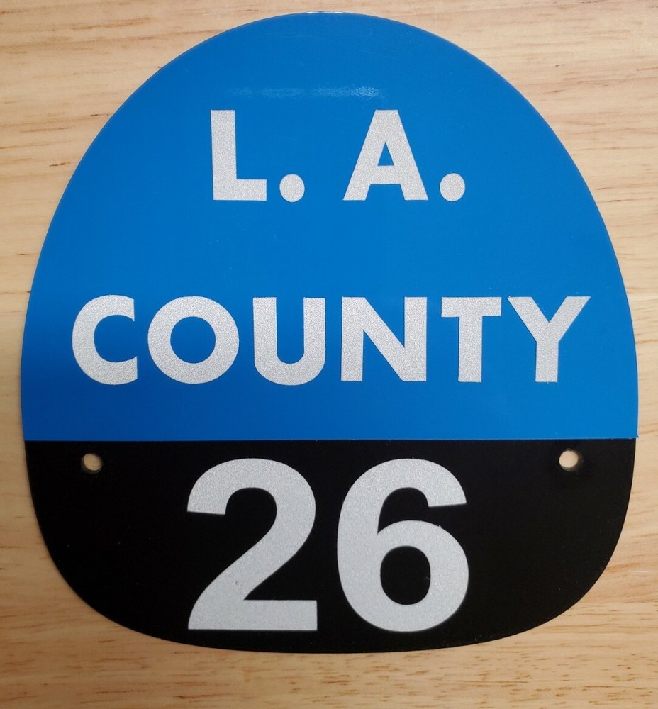 LA COUNTY 26 FIRE HELMET SHIELD