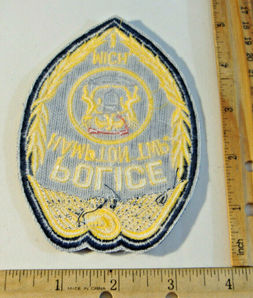 HAMPTON TWP. POLICE~ MICHIGAN FABRIC PATCH
