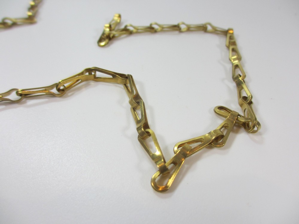 Original Vintage Brass Lighting Chain Hanger Loop Cistern Plug Light Pull 56cm