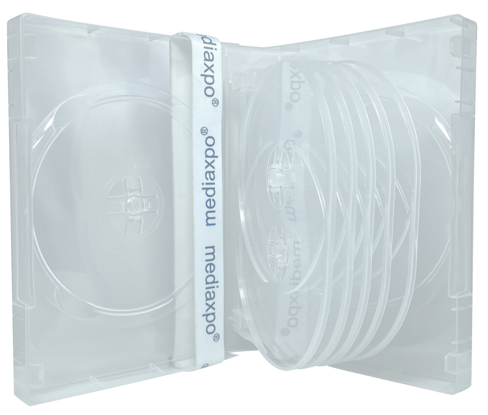 Clear 12 Disc DVD Cases Lot