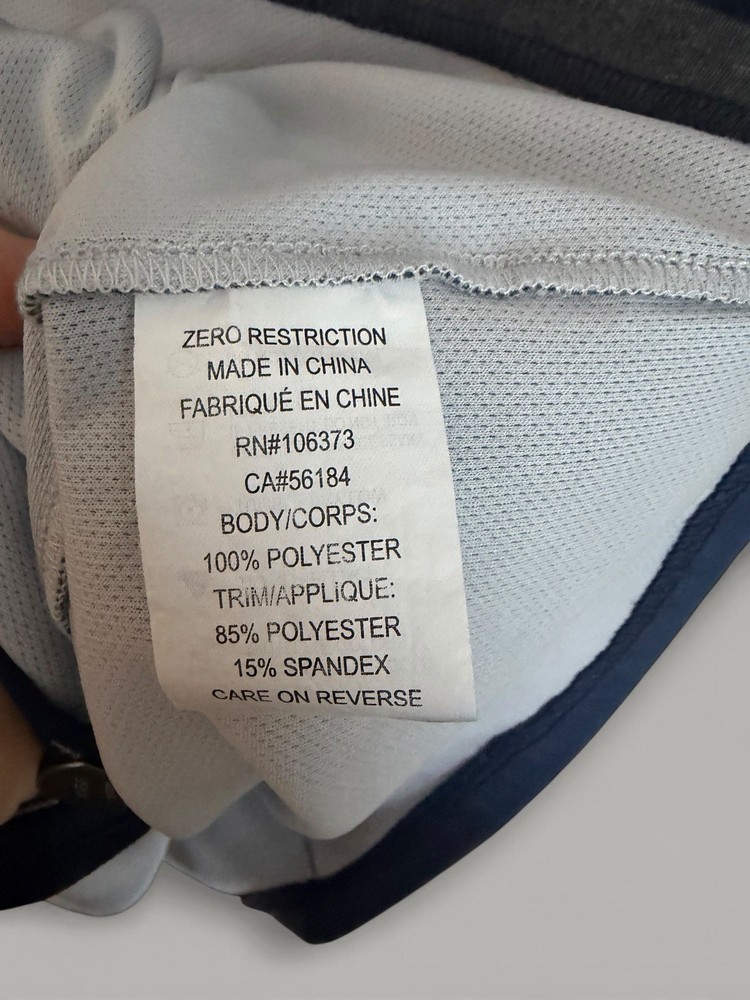 Golf Jacket Zero Restriction Full zip NAVY Size M FREE SHIPPING