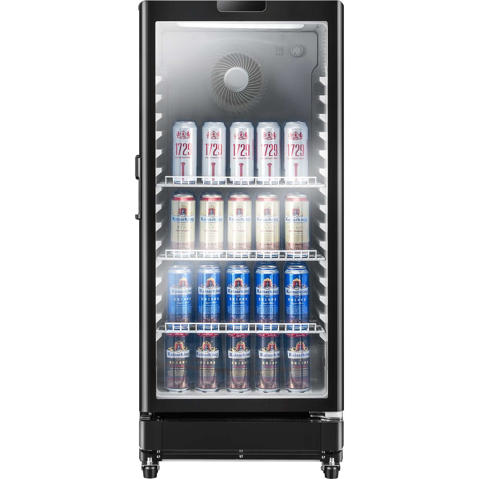 Commercial Merchandiser Refrigerator 5.7 CU.FT Glass Door Beverage Drink Cooler