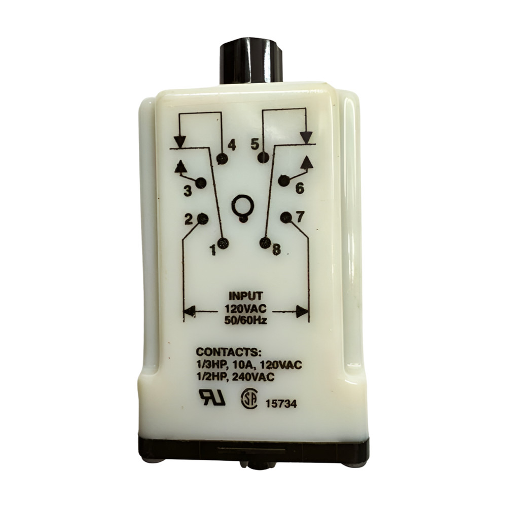 Dayton 5X829F Solid State Time Delay Relay 8-Pin, Range 1.8 - 180 sec