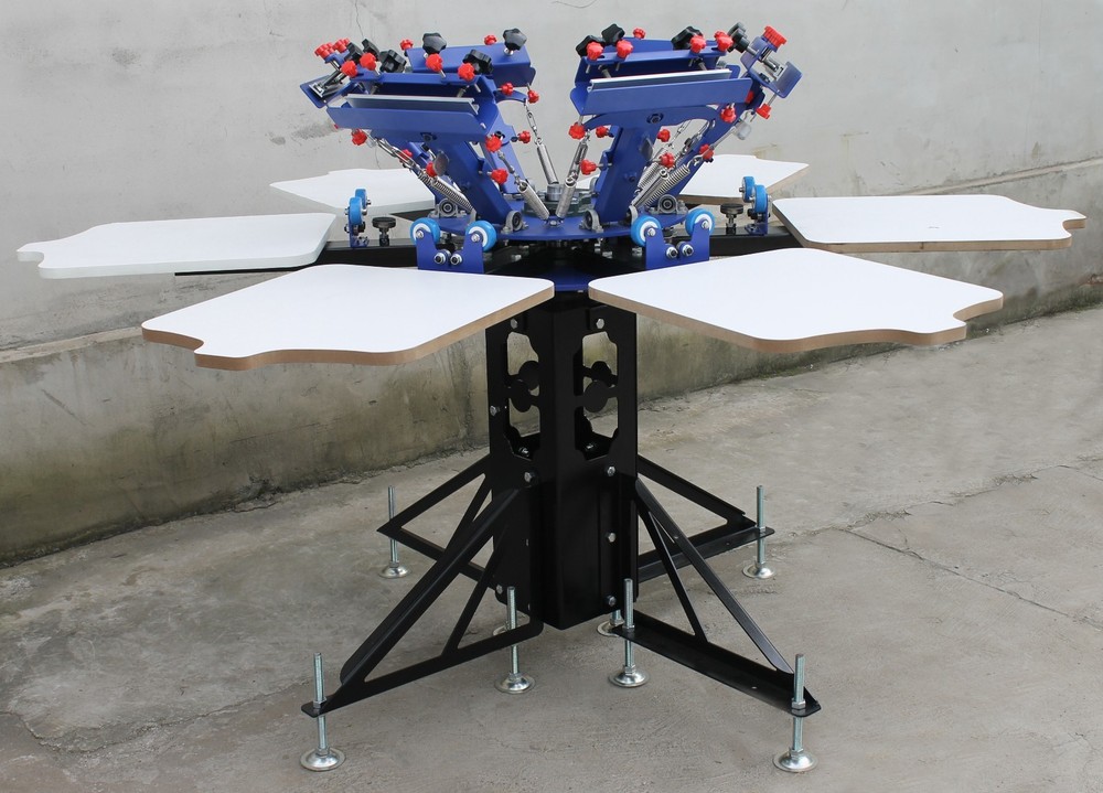 Universal Use:6 Colors Screen Printing Kit-Big Size Press&Scraper&Screen Frame