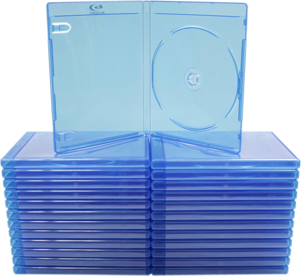 (25) Blu-Ray Standard Empty Replacement Boxes Cases - 12mm - Holds 1 Single Disc