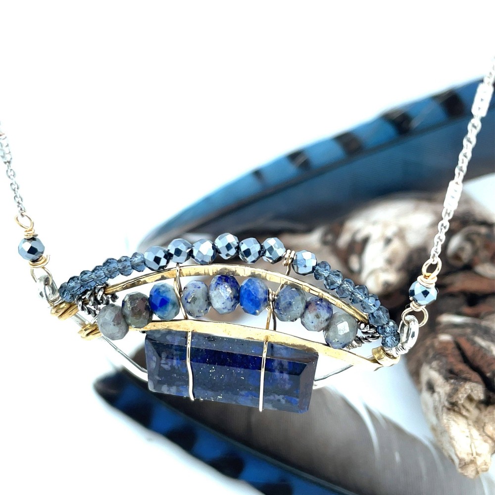 Blue Jay Necklace