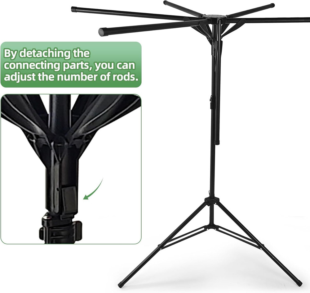 Pool Towel Rack Outdoor – Adjustable 51-71 Inch Freestanding Pool Float Storage