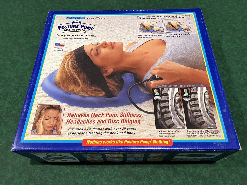 Posture Pump - Disc Hydrator - Professional Model 1000 Neck Exerciser Cervical