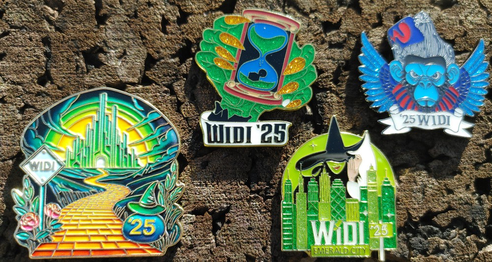 2025 Wisconsin Destination Imagination Wicked DI Trading Pin Set