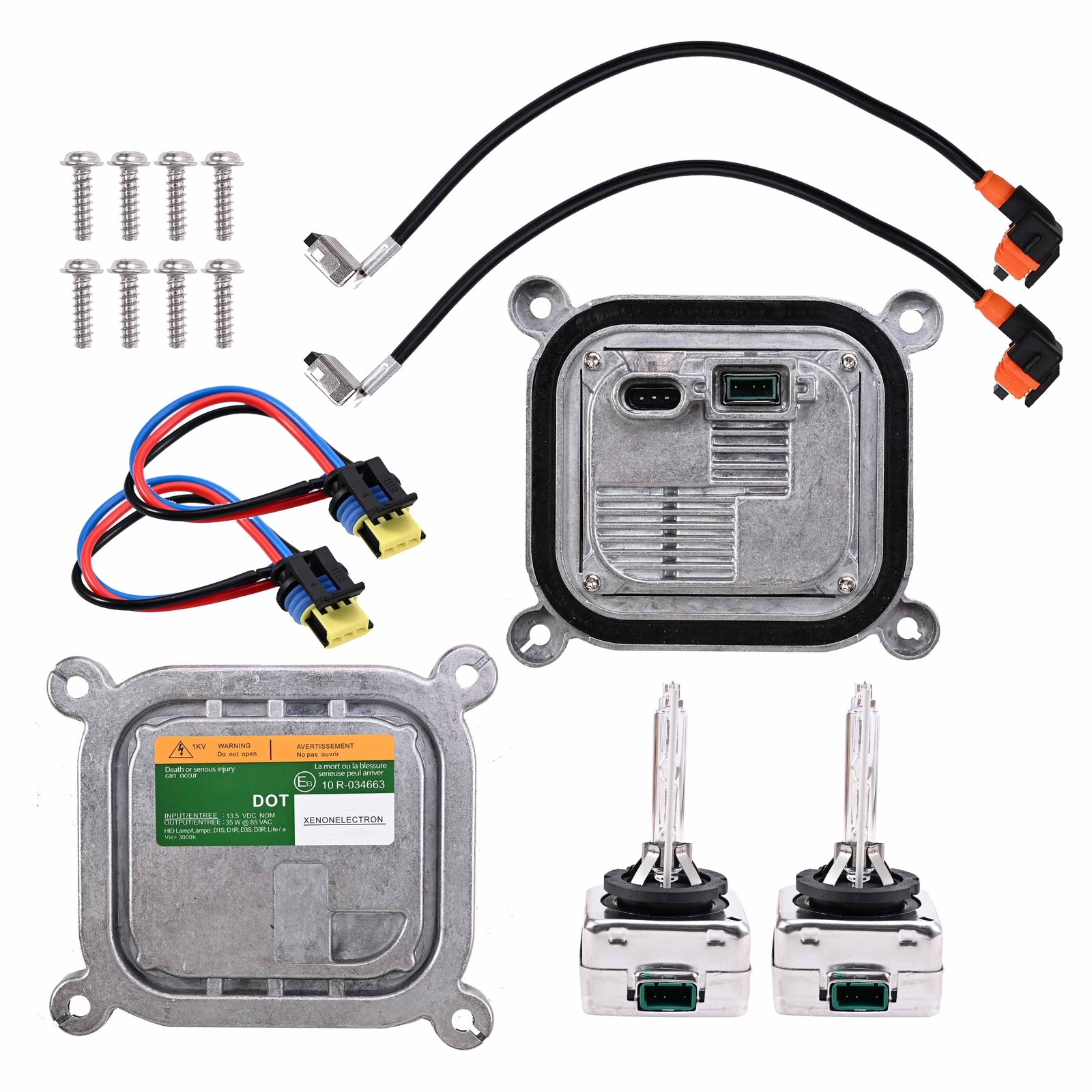 2 HID Xenon Ballast Control Unit Computer+D3S Bulb Kit For 2010-19 Ford Mustang