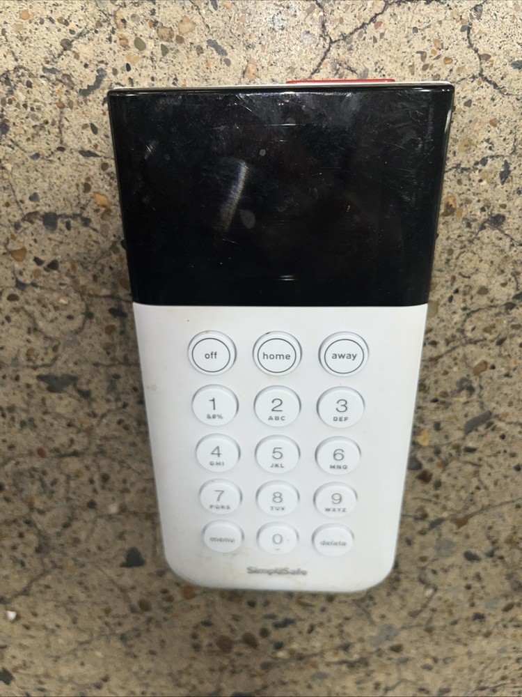 SimpliSafe SSKP3 Security Keypad Remote Wireless White