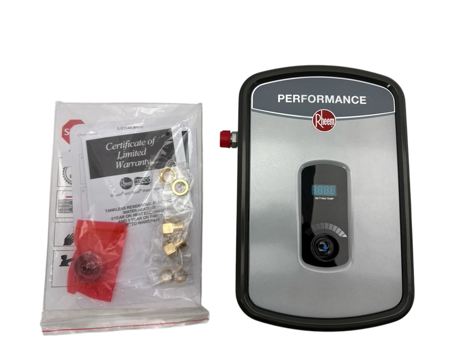 Rheem Performance RETEX-08 Electric Tankless Water Heater 8 kW 1.55 GPM (OB)