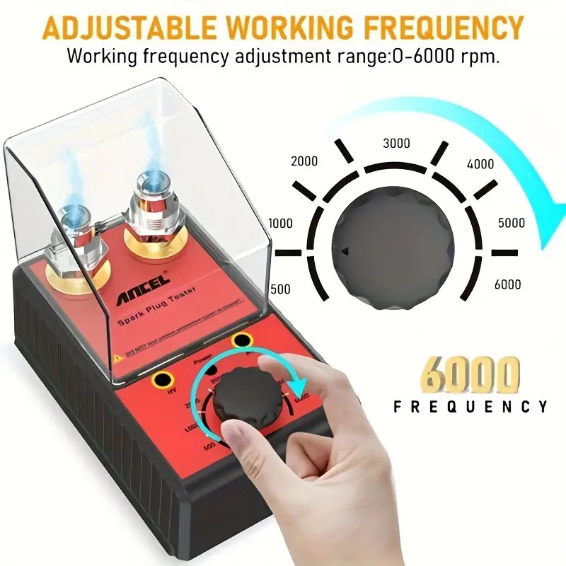 Spark Plug Tester Dual Hole Diagnostic Tool 12V Gasoline Ignition Plug Analyzer