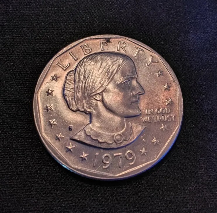1979 Susan B Anthony S "Error"  Read Description Double Die Obverse On Mint