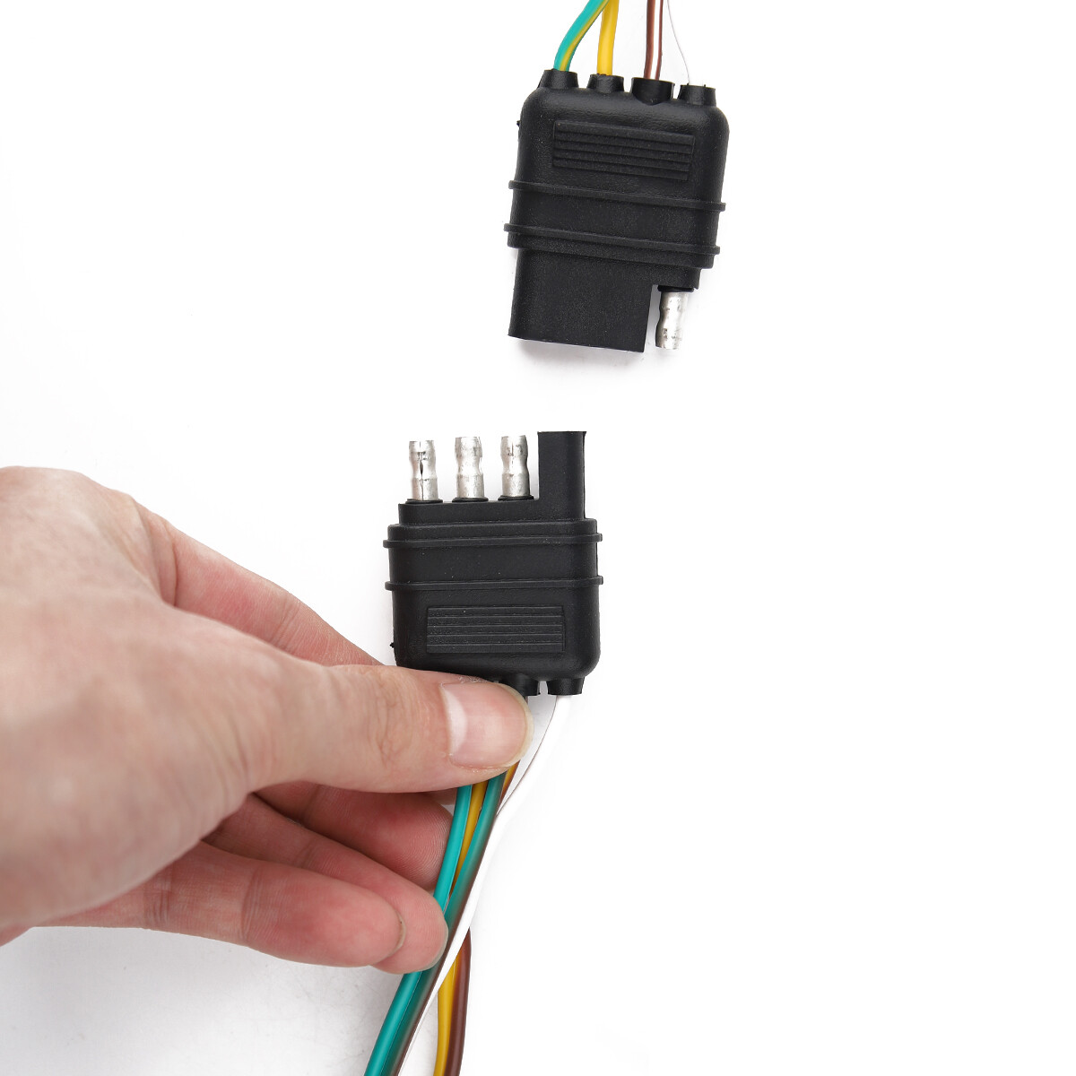 25' 4 Pin Flat Trailer Wiring Harness Kit Wishbone Style for Trailer Tail Lights