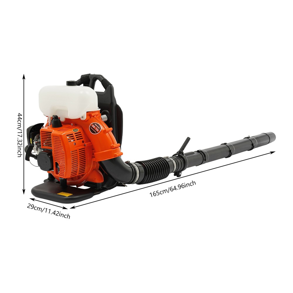 2-stroke Leaf Blower Tool Manual Gasoline Power Backpack Dust Blowing Machine