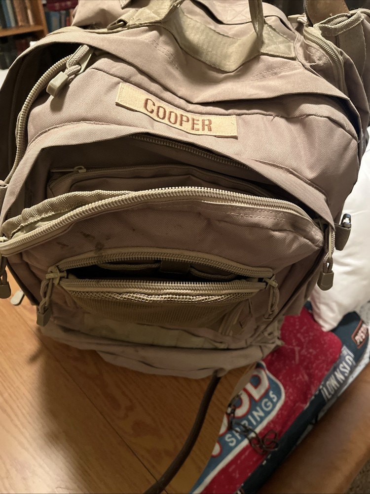 3 Day Brown Expandable Tactical Camping Hiking Backpack. Excellent. Task Force.