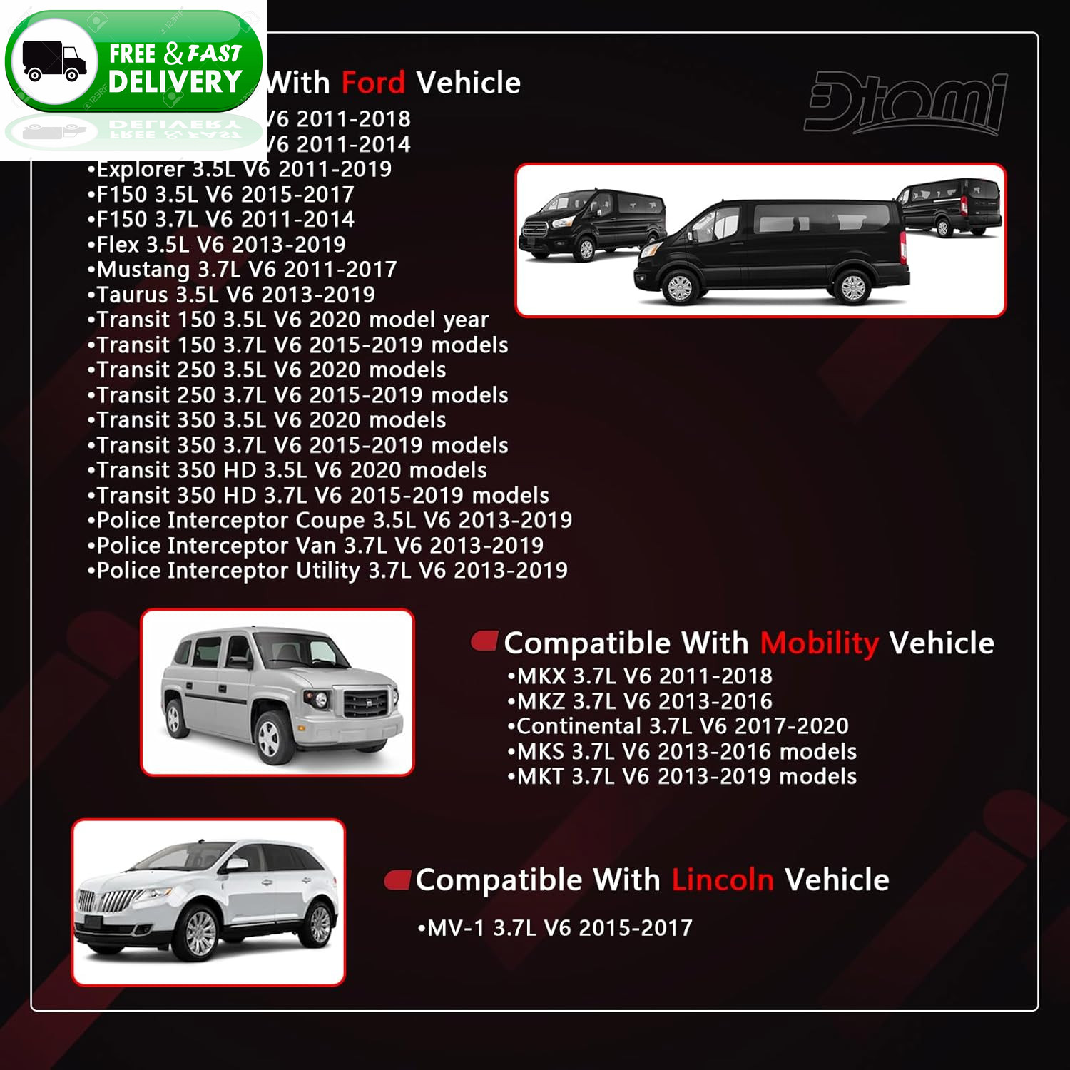 Valve Cover Gasket Set for Ford Lincoln 3.5L 3.7L V6 2011-2020 VS50814R VS50722