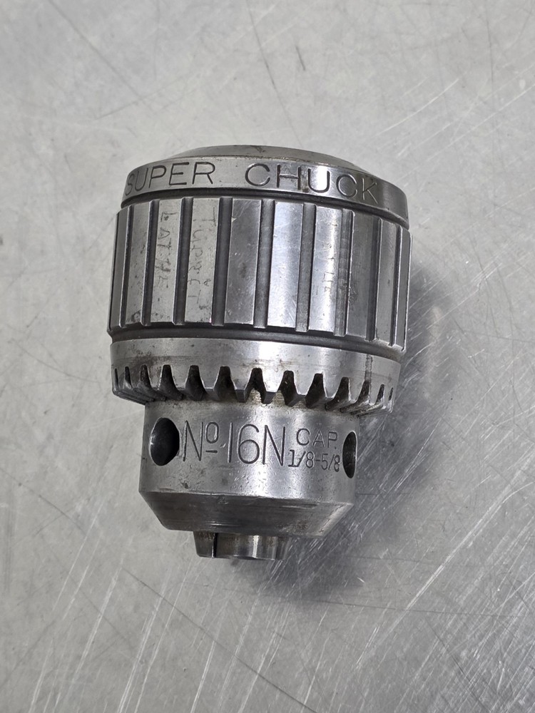 Jacobs 16N Super Chuck 1/8-5/8” Cap.