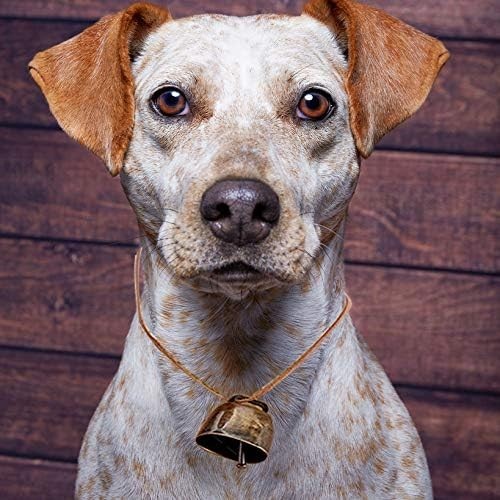 5 Pack Grazing Copper Bells, Metal Cow Bells for Dogs, Animal Copper Loud Bronze