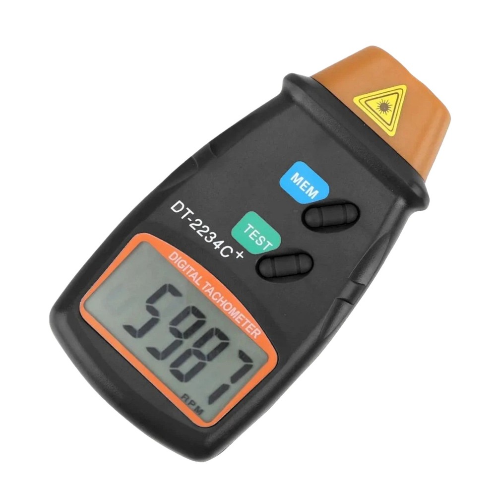 Non Contact Tachometer Digital for Motor RPM with Memory Function LCD Screen