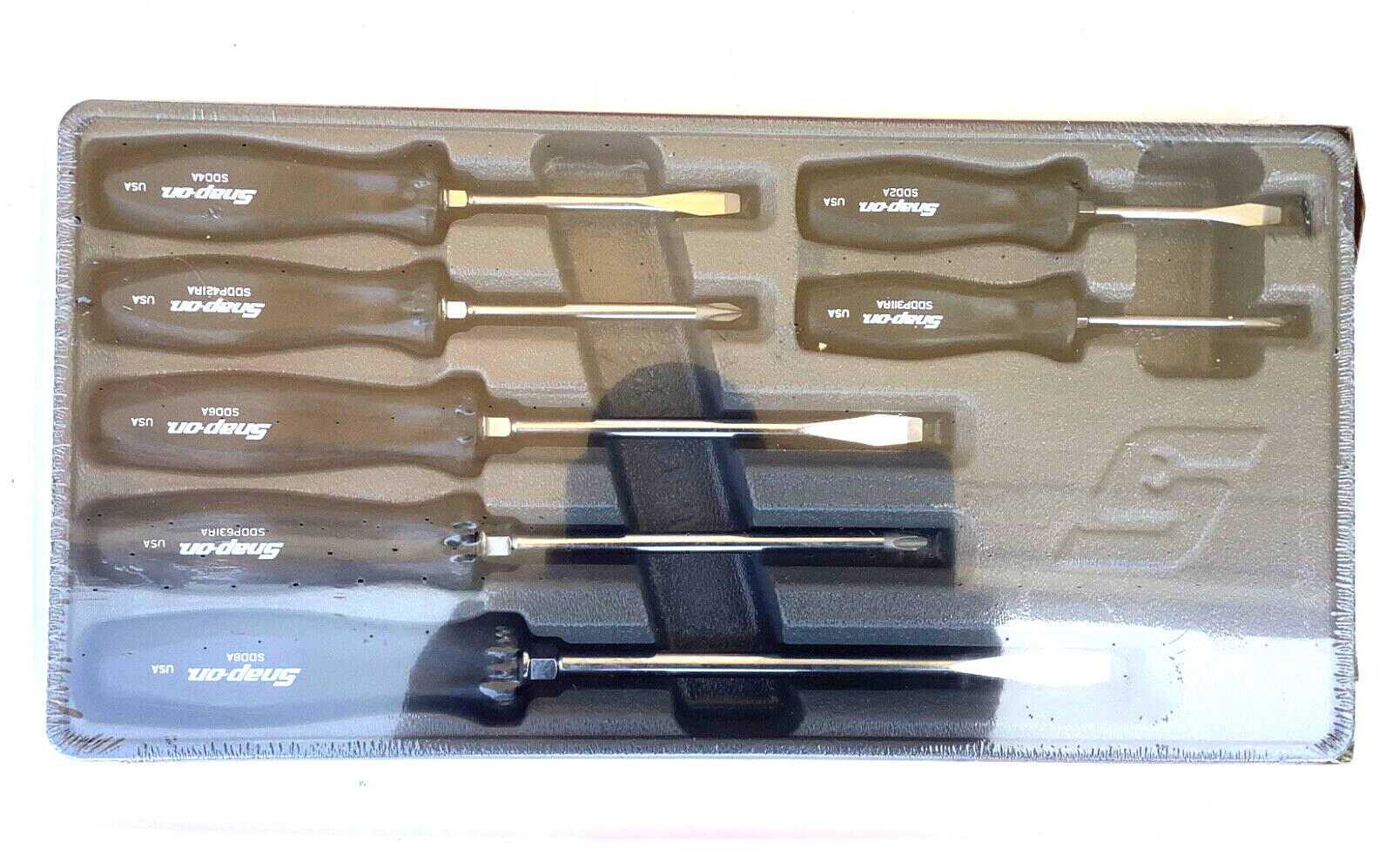New Snap-on™ Black Hard Handled 7-piece Screwdriver Set SDDX70A
